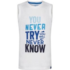 Top dziewczęcy LOAP Balkina — 100% bawełna, motyw ważki. Niebieskie t-shirty i topy dla dziewczynek GLOMEX, bez wzorów, z bawełny, bez ramiączek. Za 115.99 zł.