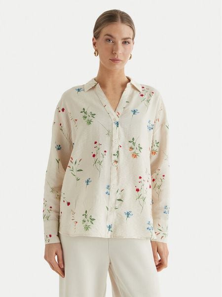 Vero Moda Koszula Josie 10315150 Beżowy Oversize. Brązowe bluzki damskie Vero Moda, xs, bez wzorów, z wiskozy, bez kołnierzyka, bez ramiączek. Za 102.99 zł.