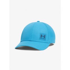Czapka z daszkiem Under Armour Iso-Chill Armourvent Adjustable Cap. Niebieskie czapki i kapelusze męskie Under Armour, na zimę, bez wzorów. Za 95.99 zł.