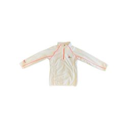 Dziewczęca bluza z mikropolaru z półgolfem Peak Mountain Gafine. Białe bluzy dla dziewczynek Peak Mountain, bez wzorów, z polaru, bez zapięcia. W wyprzedaży za 84.50 zł.