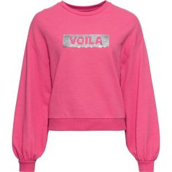 Bluza dresowa bonprix ciemnoróżowy. Bluzy damskie bonprix. Za 32.99 zł.