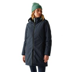 Wodoodporna Kurtka Damska Ocieplana Marron. Niebieskie kurtki damskie Regatta, m, bez wzorów, z materiału, z kapturem. Za 246.99 zł.