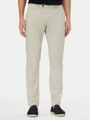 Bugatti Chinosy 4130-16370E Beżowy jasny Regular Fit. Brązowe eleganckie spodnie męskie Bugatti, m, bez wzorów, z bawełny. Za 469.99 zł.