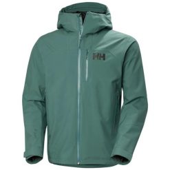 Kurtka wodoodporna Helly Hansen Loke 2L. Zielone kurtki męskie Helly Hansen, l, bez wzorów, z poliesteru, bez kaptura, narciarskie. Za 1,001.50 zł.