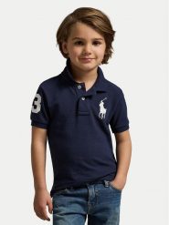 Polo Ralph Lauren Polo 322670257014 Granatowy Regular Fit. Niebieskie t-shirty dla chłopców Polo Ralph Lauren, bez wzorów, z bawełny, bez ramiączek. Za 359.99 zł.