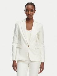 Morgan Marynarka 222-VLIME.F Biały Regular Fit. Białe żakiety damskie Morgan, bez wzorów, z bawełny. Za 429.99 zł.