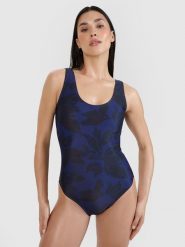 4F Kostium kąpielowy jednoczęściowy damski - fioletowy XL. Fioletowe kostiumy jednoczęściowe damskie 4f, xl, bez wzorów, z elastanu, eleganckie, do pływania. W wyprzedaży za 79.99 zł.
