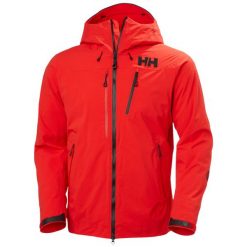 Kurtka narciarska Helly Hansen Odin Infinity 2.0. Czerwone kurtki męskie Helly Hansen, na zimę, m, bez wzorów, sportowe, bez kaptura. W wyprzedaży za 2,742.50 zł.
