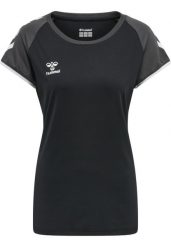 Koszulka damska Hummel hmlhmlCORE volley stretch. Czarne koszulki sportowe damskie Hummel, l, bez wzorów, z dżerseju, bez kołnierzyka, bez ramiączek, do piłki nożnej. Za 184.50 zł.