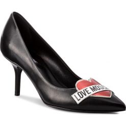 Szpilki LOVE MOSCHINO - JA10016C16IA0000 Nero. Czarne szpilki damskie Love Moschino, ze skóry. Za 1,199.00 zł.