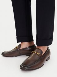 GINO ROSSI Loafersy EO-BENITO-01 126AM Brązowy ciemny. Brązowe mokasyny męskie Gino Rossi, ze skóry. Za 399.99 zł.