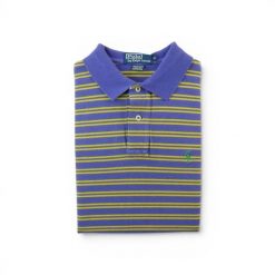 Koszulka Polo Ralph Lauren męska krótki rękaw Y2K. Fioletowe koszulki sportowe męskie Ralph Lauren, l, bez wzorów, z materiału, bez kołnierzyka, bez ramiączek, na golfa. Za 127.76 zł.