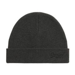 Czapka dziana z logo Superdry Essential. Szare czapki i kapelusze męskie Superdry., bez wzorów, z dzianiny. Za 126.10 zł.