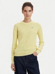 Beverly Hills Polo Club Sweter P-SS26W-M537390 Żółty Regular Fit. Żółte swetry damskie Beverly Hills Polo Club, m, bez wzorów, z bawełny, bez kołnierzyka, bez ramiączek, bez kaptura. Za 269.99 zł.