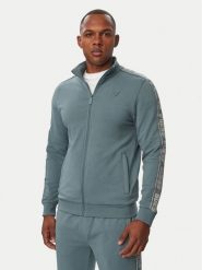 Guess Bluza Z2YQ12 K6ZS1 Niebieski Regular Fit. Niebieskie bluzy męskie Guess, m, z aplikacjami, z bawełny, bez kaptura. Za 394.99 zł.