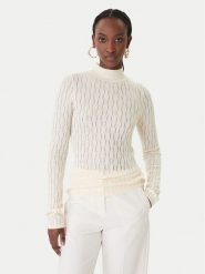 Patrizia Pepe Sweter 8K0368/K307-W409 Beżowy Regular Fit. Brązowe swetry damskie Patrizia Pepe, bez wzorów, z syntetyku, bez kołnierzyka, bez ramiączek, bez kaptura. Za 919.99 zł.