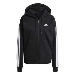 Bluza Adidas Sport W 3S Fl Fz Hd Damskie. Czarne bluzy damskie Adidas, m, bez wzorów, z bawełny, z kapturem. Za 262.75 zł.
