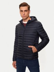 Geox Kurtka puchowa Warrens M4625B T3146 F1624 Granatowy Regular Fit. Niebieskie kurtki męskie Geox, m, bez wzorów, z puchu, bez kaptura. Za 759.99 zł.