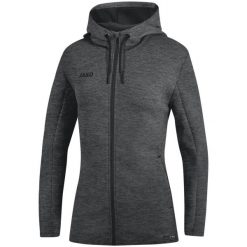 Kurtka Jako femme à capuche Premium Basics. Szare kurtki damskie Jako, s, bez wzorów, z elastanu, z kapturem. Za 338.75 zł.