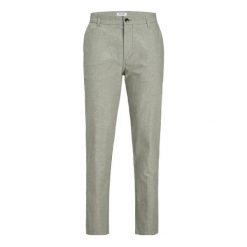 Spodnie Jack & Jones Stace Chino głęboka zieleń porostu. Zielone spodnie sportowe męskie Jack&Jones, bez wzorów. Za 253.76 zł.