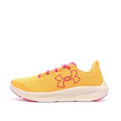 Buty do biegania Orange Kobieta Under Armour Charged Pursuit 3. Brązowe obuwie sportowe damskie Under Armour, bez wzorów, z materiału, do biegania. Za 365.00 zł.