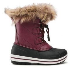Śniegowce CMP. Czerwone śniegowce dziewczęce CMP, bez zapięcia. Za 299.99 zł.