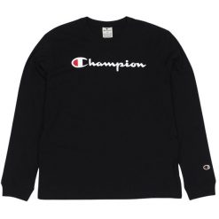 Koszulka męska Champion Crewneck Long Sleeve. Białe bluzki z długim rękawem męskie Champion, m, bez wzorów, bez kołnierzyka. Za 99.90 zł.