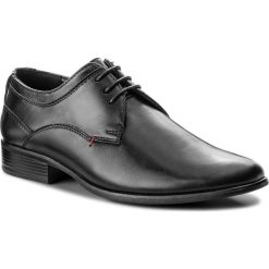 Półbuty VAPIANO - M1400016 Czarny. Czarne eleganckie półbuty Vapiano, ze skóry ekologicznej. Za 99.99 zł.