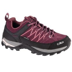 Damskie buty turystyka CMP Rigel, fioletowy. Brązowe obuwie sportowe damskie CMP, bez wzorów, z gumy, trekkingowe. W wyprzedaży za 359.99 zł.
