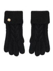 Guess Rękawiczki Damskie AW5678 POL02 Czarny. Czarne rękawiczki damskie Guess, z aplikacjami, z dzianiny. Za 194.99 zł.