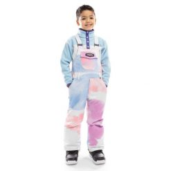 Chłopięce spodnie snowboardowe z szelkami Sporty zimowe Siroko KB1 Jazzy. Brązowe spodnie materiałowe dla chłopców SIROKO, na zimę, bez wzorów. Za 338.00 zł.