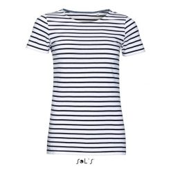 Koszulka damska Sol's Miles. Białe t-shirty damskie SOL'S, l, bez wzorów, bez kołnierzyka. Za 75.80 zł.