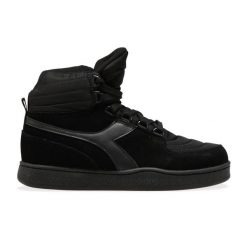 Buty miejskie damskie DIADORA MI BASKET MOON. Czarne obuwie sportowe damskie Diadora, bez wzorów, z nylonu. Za 199.99 zł.