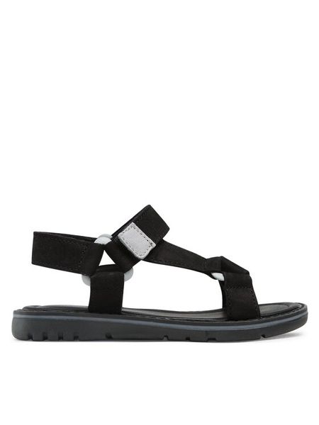 Lasocki Kids Sandały Easy CI12-2705-50 Czarny. Czarne sandały dziewczęce Lasocki Kids, z nubiku, bez zapięcia. Za 119.99 zł.