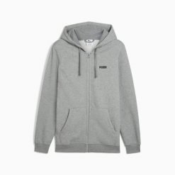 Bluza z kapturem męska Puma ESS SMALL LOGO FZ FL 68677503. Szare bluzy męskie Puma, m, bez wzorów, z bawełny, z kapturem. Za 167.13 zł.