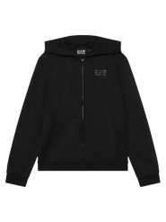 EA7 Emporio Armani Bluza 7B000353 AF13512 UC001 Czarny Regular Fit. Czarne bluzy dla chłopców EA7 Emporio Armani, bez wzorów, z bawełny, bez ramiączek, bez kaptura. Za 344.99 zł.