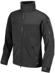 Helikon-Tex Bluza CLASSIC ARMY - Fleece - Czarna. Czarne bluzy męskie HELIKON-TEX, m, bez wzorów, bez kaptura. Za 169.08 zł.