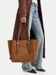 Nine West Torebka EO-STEEL ROSE-LDA9417 Brązowy jasny. Brązowe torebki do ręki damskie Nine West, bez wzorów, z materiału, bez dodatków. Za 329.99 zł.