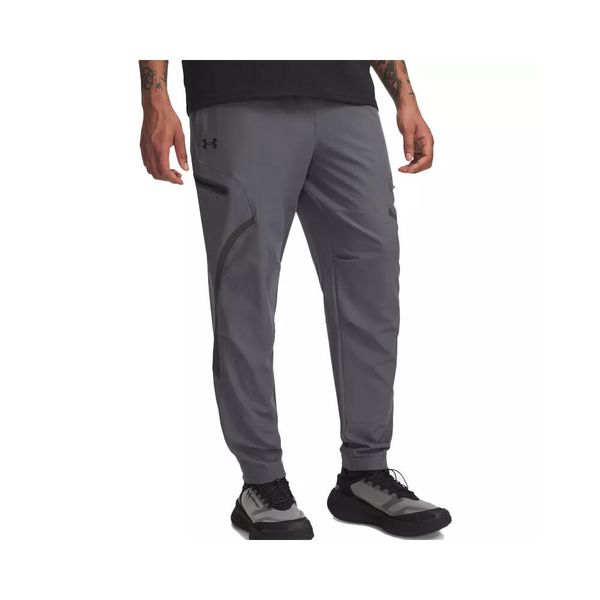 Spodnie dresowe Under Armour UNSTOPPABLE CARGO. Szare spodnie sportowe męskie Under Armour, m, bez wzorów, z dresówki, na fitness i siłownię. Za 458.15 zł.
