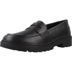 Trampki Geox Model J Casey Kolor Czarny. Czarne buty sportowe dziewczęce Geox, bez wzorów, bez zapięcia. Za 370.00 zł.