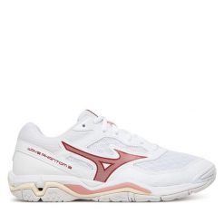 Buty halowe Mizuno. Białe buty sportowe męskie Mizuno, bez zapięcia, mizuno wave. Za 519.99 zł.