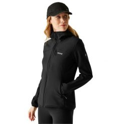 Kurtka Damska Ossek Soft Shell. Czarne kurtki damskie Regatta, xl, bez wzorów, z elastanu, z kapturem. Za 348.99 zł.