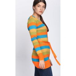 Pomarańczowy Sweter Miracles. Kardigany damskie marki Born2be. Za 29.99 zł.