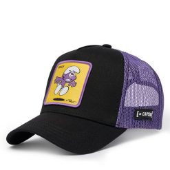 Czapka z daszkiem Capslab. Czarne czapki i kapelusze damskie CapsLab, bez wzorów. Za 149.99 zł.