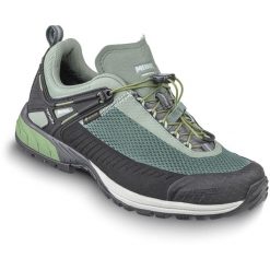 Buty trekkingowe damskie MEINDL Speed Trail Lady GTX, z membraną Gore-Tex. Zielone obuwie sportowe damskie Meindl, bez wzorów, z gore-texu, trekkingowe. W wyprzedaży za 474.50 zł.