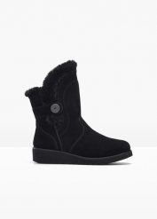 Kozaki Skechers. Czarne kozaki damskie bonprix, bez obcasa. Za 399.99 zł.
