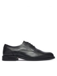 Tommy Hilfiger Półbuty Corporate Dressy Lth FM0FM06023 Czarny. Czarne eleganckie półbuty Tommy Hilfiger, ze skóry, wizytowe, bez zapięcia. Za 649.99 zł.