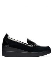 Geox Mokasyny D Stardust D6630A 022HH C9999 Czarny. Czarne mokasyny damskie Geox, ze skóry. Za 499.99 zł.