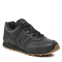 Sneakersy New Balance. Czarne półbuty dziewczęce New Balance, bez wzorów, bez zapięcia. Za 369.99 zł.