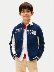 Tommy Hilfiger Bluza KB0KB09745 Granatowy Regular Fit. Niebieskie bluzy dla chłopców Tommy Hilfiger, bez wzorów, z bawełny, bez ramiączek, bez kaptura. Za 369.99 zł.